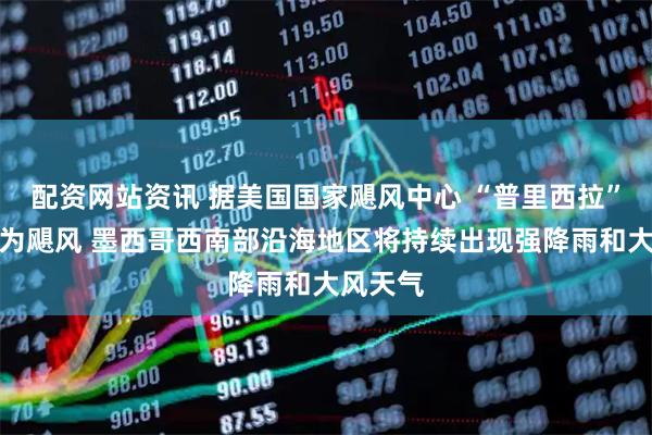 配资网站资讯 据美国国家飓风中心 “普里西拉”已升级为飓风 墨西哥西南部沿海地区将持续出现强降雨和大风天气